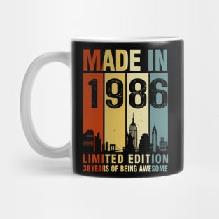 Made In 1986 38th Birthday 38 Years Old Mug